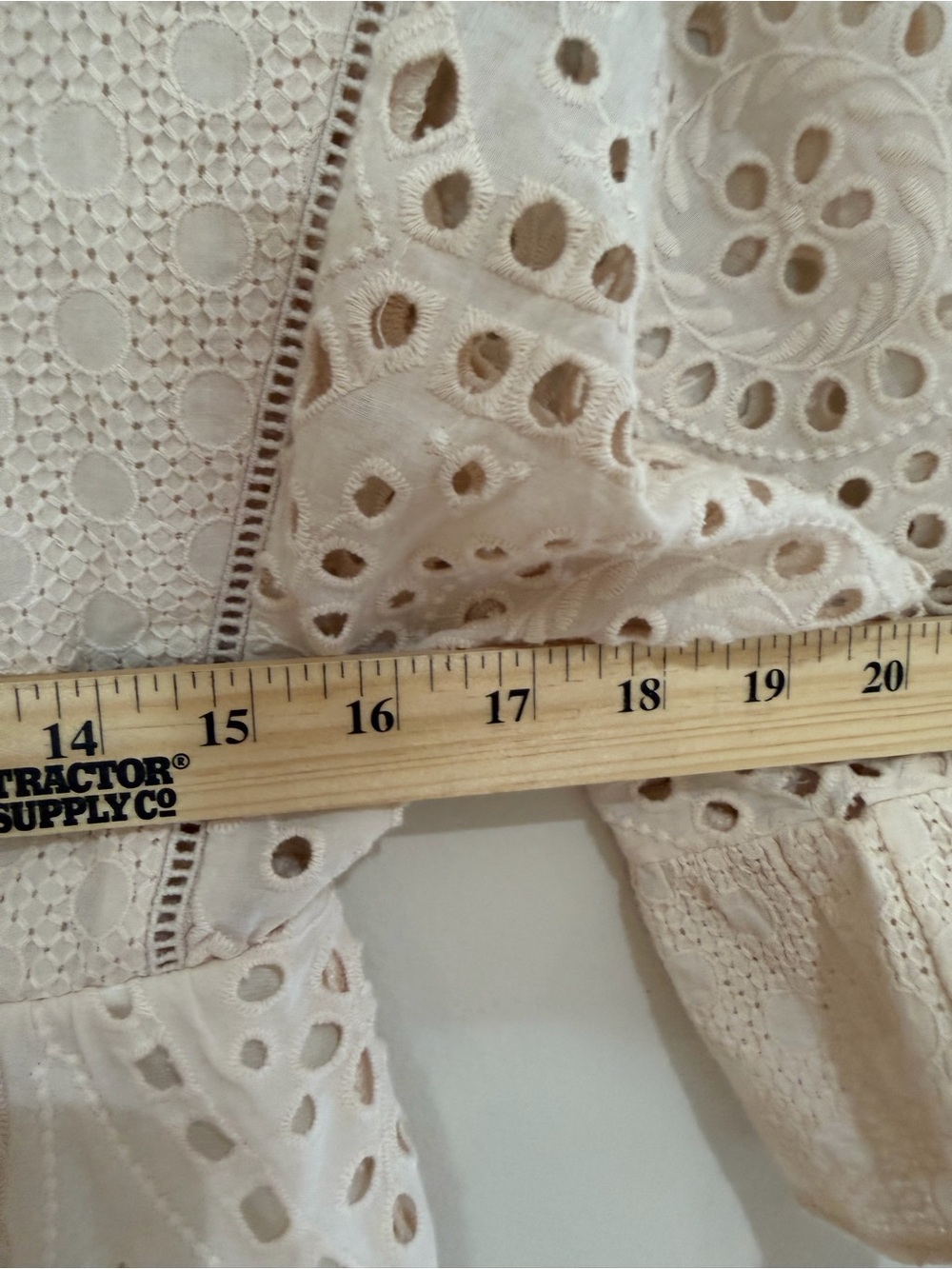 ROOLEE Falling for You Eyelet Dress Midi in Cream lined boho Size XS - Picture 13 of 14